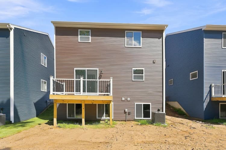 Portage apartments for rent - image - Backyard View with Deck